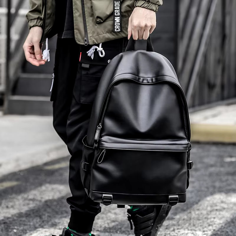 Leather Laptop Backpack