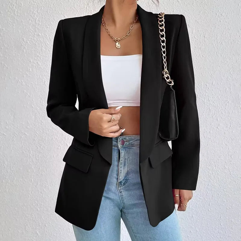 Ladies' Elegant Office Blazer Jacket 