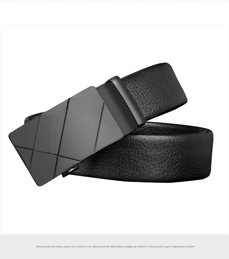 Leather Automatic Buckle Belt