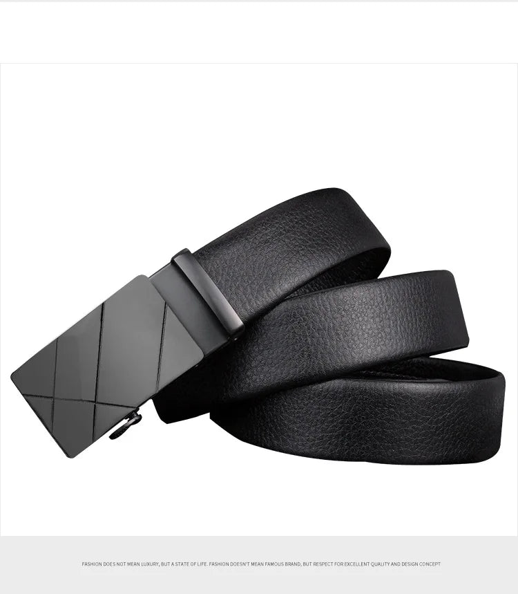 Leather Automatic Buckle Belt