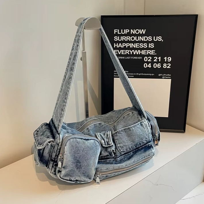 Denim Super busy Ladies Sling Bag