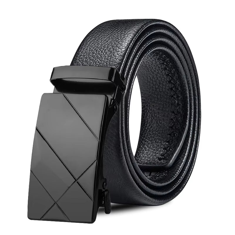 Leather Automatic Buckle Belt