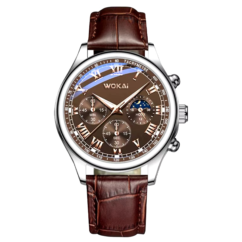 Men'S Glslimquartz Analog Casual Leather Strap Luxupinkesign Faglass Wristwatches Men Wholesale Watches for Men