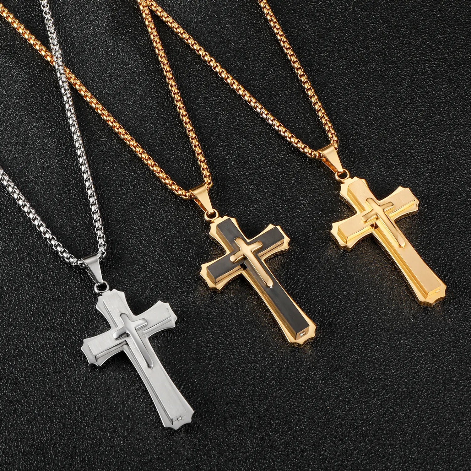 Gold-plated Waterproof Jesus Pendant