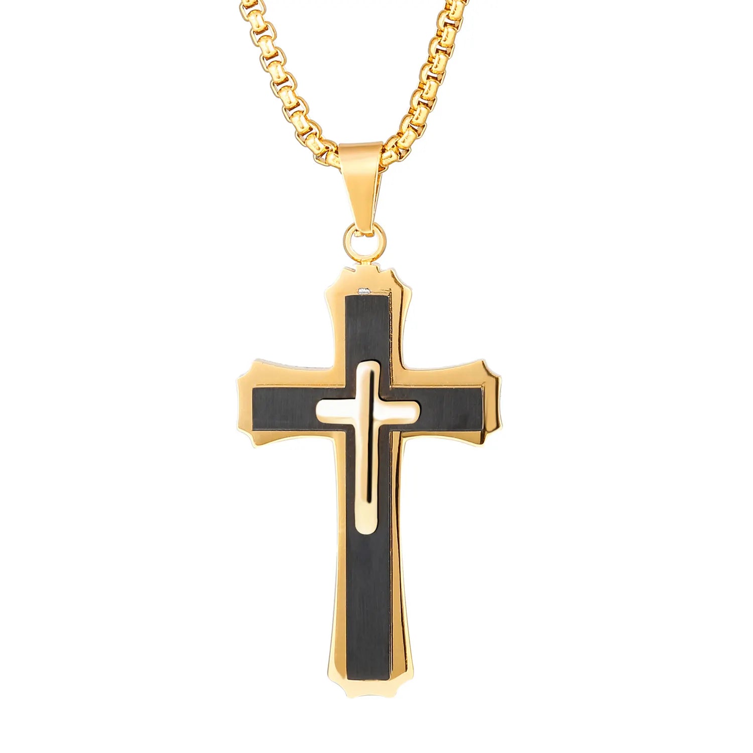 Gold-plated Waterproof Jesus Pendant