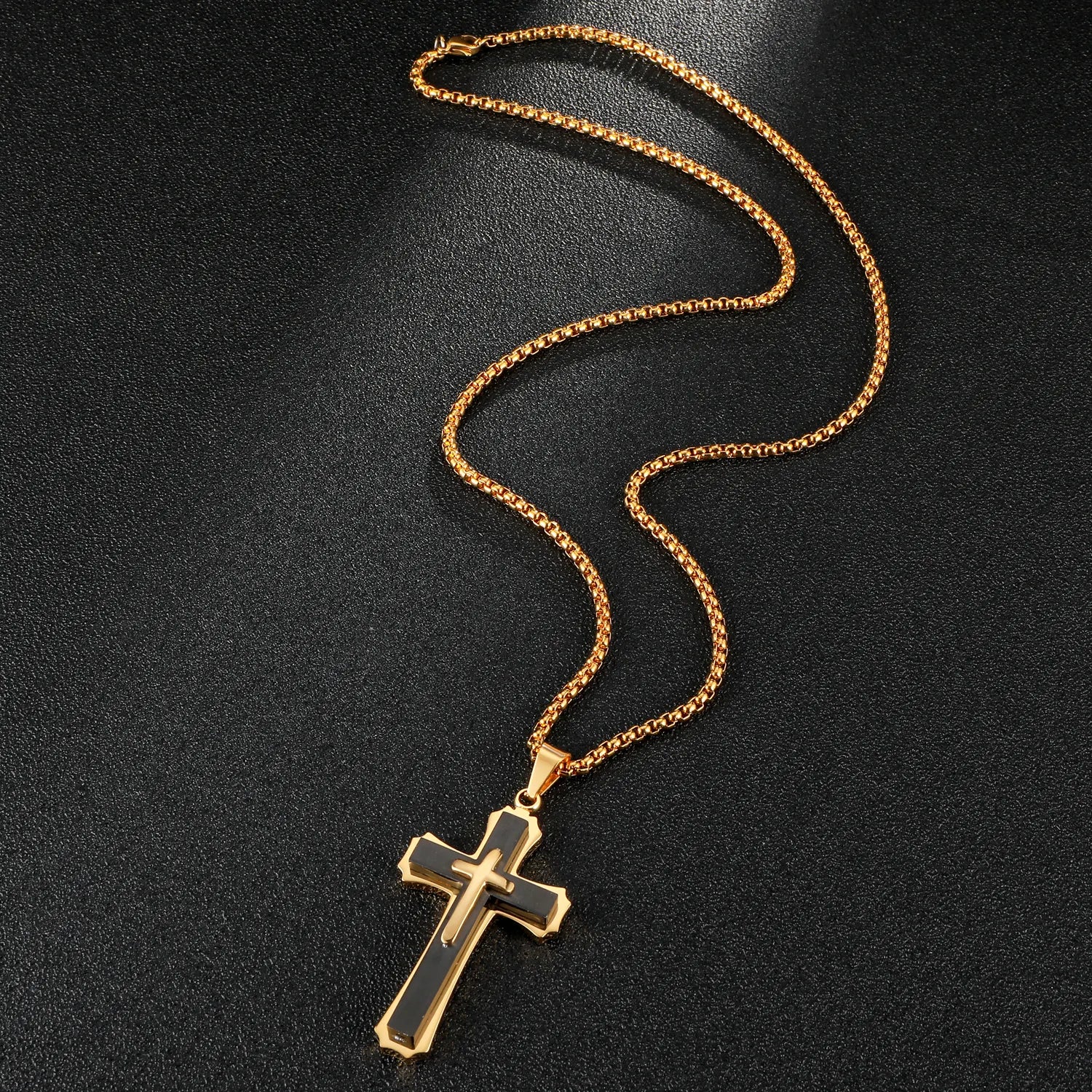 Gold-plated Waterproof Jesus Pendant