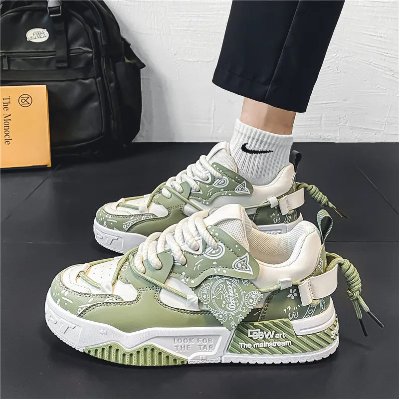 Comfortable Lace-Up Casual Sneakers