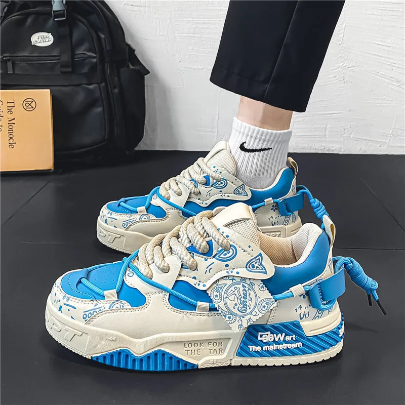 Comfortable Lace-Up Casual Sneakers