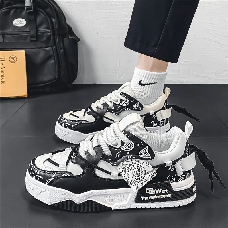 Comfortable Lace-Up Casual Sneakers